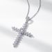 Cross Pendant Men And Women S925 Silver Moissanite Clavicle Chain Fashion Hip Hop Trend_ipsvogv.com