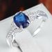 Sanjie Jewelry's New Inlaid Blue Accessory Zircon Ring_ipsvogv.com