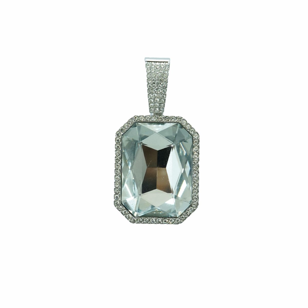 Hot Selling Sugar Cube Diamond Cuban Chain Colored Alloy Pendant For Men Women, Trendy And Colorful Fashion Necklace_ipsvogv.com
