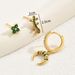 Ins Fashion Personality Earrings Set Inlaid With Zircon Crescent Gecko Niche Design Earrings Versatile Net Red Ear Bone Clip_ipsvogv.com