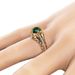 Grandmother Green Zircon Diamond Female Fashion Luxury Engagement Ring Jewelry_ipsvogv.com