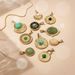 Women's Jewelry Necklace Pendant Accessories Titanium Steel Jewelry Accessories A Variety Of DIY Natural Stone Drop Oil Pendant_ipsvogv.com