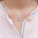 Classic High End 1.47ct5A Aquamarine Necklace Clavicle Chain Gold Natural Aquamarine Pendant Customized_ipsvogv.com