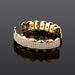 Men And Women's Jewelry 8-Tooth Full Zirconia Side Smooth Hip Hop Teeth Grillz For Rappers And Music Lovers - Gold And Silver Options_ipsvogv.com