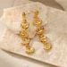 Women’s Jewelry Set Fashion Star Moon Stainless Steel Earrings Personality Trend Long Popular Gold Plated Pendant Earrings For Women_ipsvogv.com