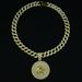 New Hot Selling Leo Disc Pendant, The Embodiment Of Leo's Wisdom And Power, Hip-hop Cuban Necklace_ipsvogv.com