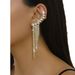 Unisex Earrings Personalized Tassel Earrings Fashionable Temperament Super Flash Diamond Claw Chain Earrings_ipsvogv.com