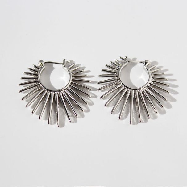 Women's Jewelry Metal Style Exaggerated Punk Style Ear Buckle Line Sense Rivet Earrings Hip Hop Trend Earrings_ipsvogv.com