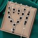 Fashion Pink Blue And Red Rhinestone Necklace Earrings Bracelet Set Hot Selling Full Diamond Three Piece Set_ipsvogv.com