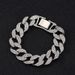 Cuban chain necklace fashion hip hop necklace with diamond Cuban chain Necklaces_ipsvogv.com