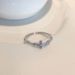 Simple, Versatile Cross With Diamond Inlay, High-end Design, Niche, Light Luxury, Ins Style Index Finger Ring_ipsvogv.com