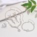 Women’s Jewelry Set Fashion Versatile Niche Korean Fashion Zircon Jewelry Bride Wedding V Neck Jewelry Wedding Dress Earrings Necklace Set_ipsvogv.com