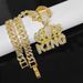 New Men's Full Diamond Chain Hip-Hop Style Personality Crown English KING Pendant Necklace_ipsvogv.com