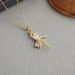 Small Niche Fashion, Simple Bow Necklace, New Versatile, Diamond Studded, High-end, Exquisite Zircon Temperament,_ipsvogv.com
