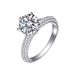 Moissanite Diamond One Carat Couple Proposal Six Claw Ring Imported Half Of The Country Gold Plated Female Ring_ipsvogv.com