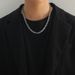Stainless Emperor Men's Light Luxury Necklace Titanium Steel King Handmade Square Spliced Loop Chain Bracelet_ipsvogv.com