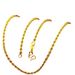 Vietnamese Sand Gold Women's Necklace Water Wave Chain Chopin Chain Brass Vacuum Electroplating Simulated Gold Chain Gold Shop Same Style_ipsvogv.com