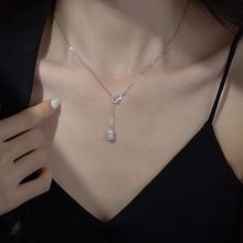 Copper Plated Genuine Gold Pendant With Micro Inlaid Hollow Gourd Tassel Necklace, Exquisite Light Luxury Sparkling_ipsvogv.com