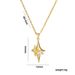 Zircon Quadrangular Star Cross Necklace With Female Minority Design, High Grade, Temperament, Cold Wind Hip Hop Pendant_ipsvogv.com