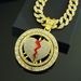 Hip Hop Style Men's Alloy Full Diamond Personalized Trend Rotating Heart Breaking Pendant Niche Rap Necklace For Men_ipsvogv.com