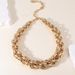 Pumpkin Chain Hip-Hop Necklace Trendy Style_ipsvogv.com