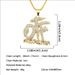 Domineering cool full diamond patchwork letter pendant necklace accessories with personalized three-dimensional creative_ipsvogv.com