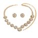 Women’s Jewelry Set Fashion Jewelry Brand New Bride Set Accessories Diamond Full Diamond Silver Ladies Necklace Earrings_ipsvogv.com