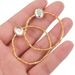 Stainless Steel Crystal Adhesive Support Circular Needle Welding Ring With Hanging And DIY Jewelry Earrings Inside_ipsvogv.com