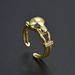 Unisex Diamond Zircon CZ Leopard Ring Opening Adjustable Female Hand Jewelry Ins Style Light Luxury_ipsvogv.com