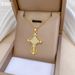 Cross 【 】 Light Luxury Charm Gorgeous Full Diamond Necklace Women's Versatile Clavicle Titanium Steel Chain 【 】_ipsvogv.com