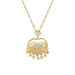 Steel 【 Titanium 】 Tassel Auspicious Lock Light Luxury Temperament Gorgeous Full Diamond Necklace Women's Versatile 【 】_ipsvogv.com