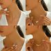 2024 New Japanese and Korean Style Geometric Earnail Necklace Set for Women's Personalized Gold Design Clavicle Chain_ipsvogv.com