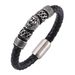Hot Selling Woven Lion Head Leather Bracelet, Men's Cool And Personalized Style Accessory_ipsvogv.com