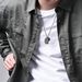 Trendy brand lightning ghost hand double necklace retro old literary style praying hand sun pendant_ipsvogv.com
