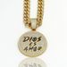 INS Keep Calm English Letter Full Diamond Hip-Hop Pendant Necklace Men's Trendy Jewelry_ipsvogv.com