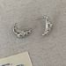 Metal Crescent Horn Wrapped For Women 2024 New Stylish Earrings With Niche Design A Cold And Cool Style_ipsvogv.com