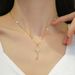 Grass 【 】 Key Light Luxury Charm Gorgeous Full Diamond Lucky Necklace Women's Versatile Clavicle Titanium Steel Chain 【 】 】 【 【 】_ipsvogv.com