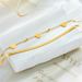 A Niche Design A Caring Chain, Double-layer Layered With Gold-plated Titanium Steel, Fashionable And Versatile Foot_ipsvogv.com