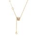 Korean version of new gold-plated mesh red flow Su Da barbarian waist titanium steel necklace for women's fashion, light_ipsvogv.com