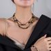Retro Bamboo Double Layer Stitching Color Necklace Temperament High End Bracelet Clavicle Chain_ipsvogv.com