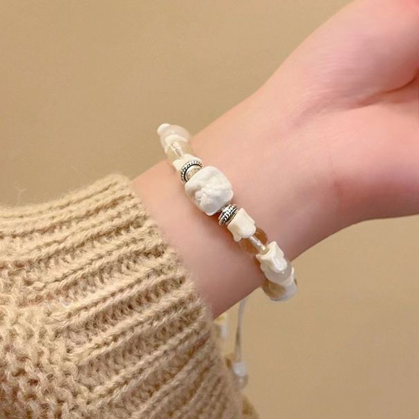 Ethnic Dragon Bone String Lion Dance Women's National Style Bead Bracelet, Niche, High-end, Versatile Bracelet_ipsvogv.com