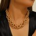 Pumpkin Chain Hip-Hop Necklace Trendy Style_ipsvogv.com