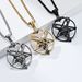 Retro style Satan goat pentagram titanium steel pendant personality trend wear necklace pendant_ipsvogv.com