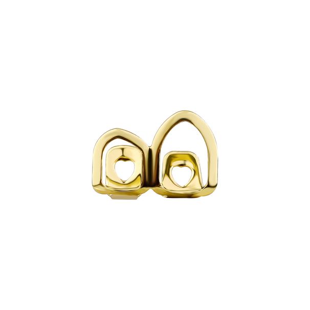 New Hip Hop Plated Two Hollow Canine Gold Set Single Teeth Prop_ipsvogv.com