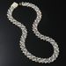 Full diamond dual color Cuban jewelry trendy and exaggerated domineering neck chain hip-hop necklace_ipsvogv.com