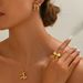 Fashion commuting style women's earring set, niche bow design, high-end necklace jewelry_ipsvogv.com