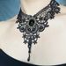 Gothic Lace Collar Necklace Hot Selling Dark Style Clavicle Chain_ipsvogv.com