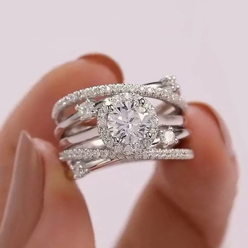Cao Shi Accessories Fashion Multi loop Wrapped Zircon Set Ring Fashion Women's Ring_ipsvogv.com