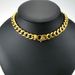 Necklace Mens Women Freemasonry Masonic Mason Stainless Steel 11mm Width Yellow_ipsvogv.com