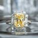 Cao Shi's High-end Light Luxury Style Sparkling Yellow Zircon Engagement Ring, Women's Fashion Party Jewelry_ipsvogv.com